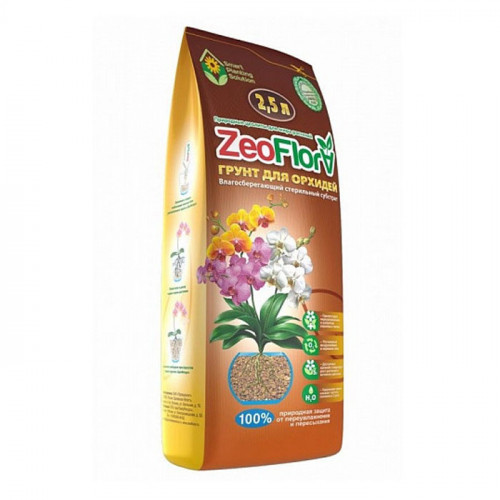 Грунт для Орхидей ZeoFlora, влагосберегающий, 2,5 л